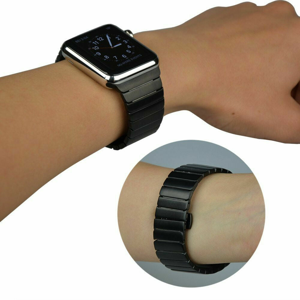 Citizen Rolex Style Stainless Steel Chain Bracelet Band for Apple Watch Ultra/8/7/6/5/4/SE – 42mm 44mm 45mm 49mm