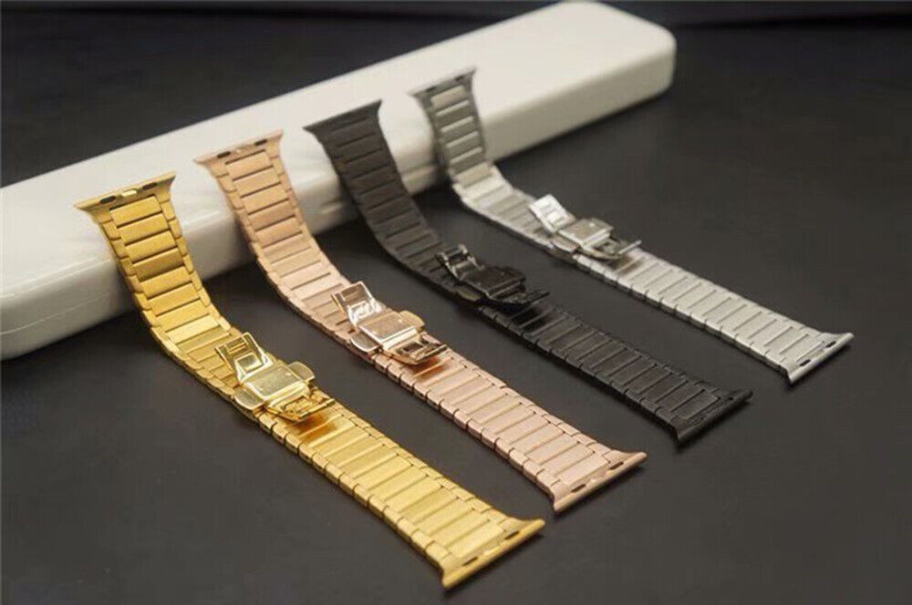 Citizen Rolex Style Stainless Steel Chain Bracelet Band for Apple Watch Ultra/8/7/6/5/4/SE – 42mm 44mm 45mm 49mm