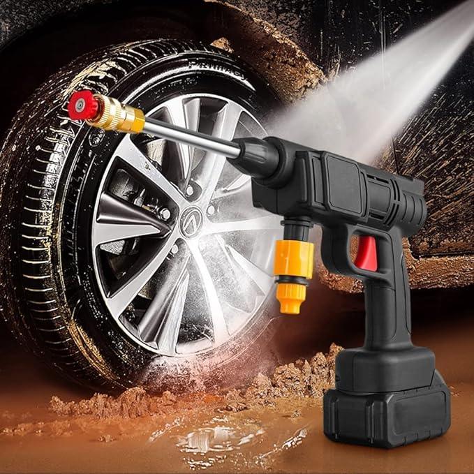 Automatic Cordless Car Wash Spray Gun | 48V Lithium Battery | Wireless Foam Jet Washer