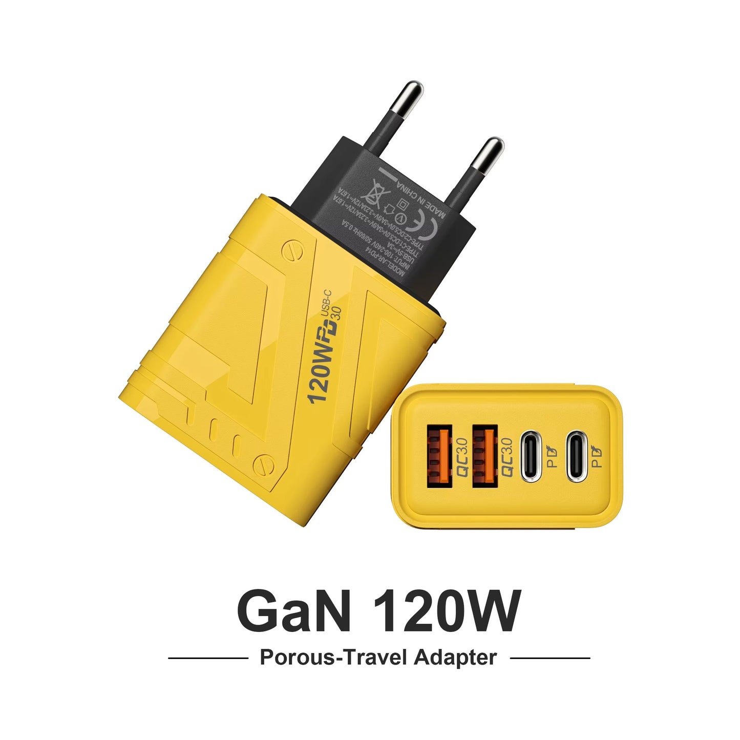 120W Fast Power Adapter 4 Port USB Quick Charger Pakistan