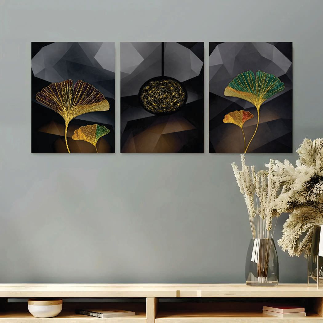 Set of 3 Premium Wall Art Photo Tiles | 8x11 HD Print | Modern Home Decor | No-Drill Easy Installation | MDF Wood Frame – Bedroom, Office & Living Room
