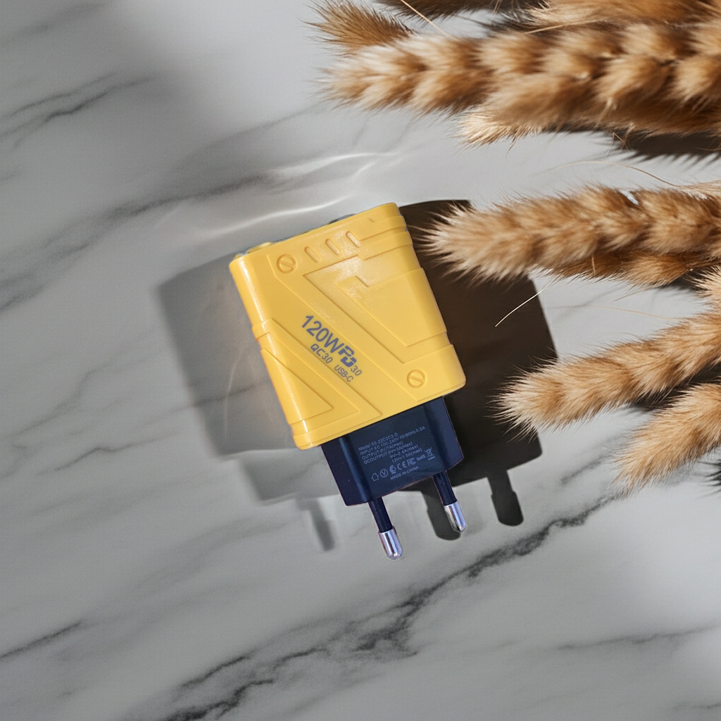 120W Fast Power Adapter 4 Port USB Quick Charger Pakistan